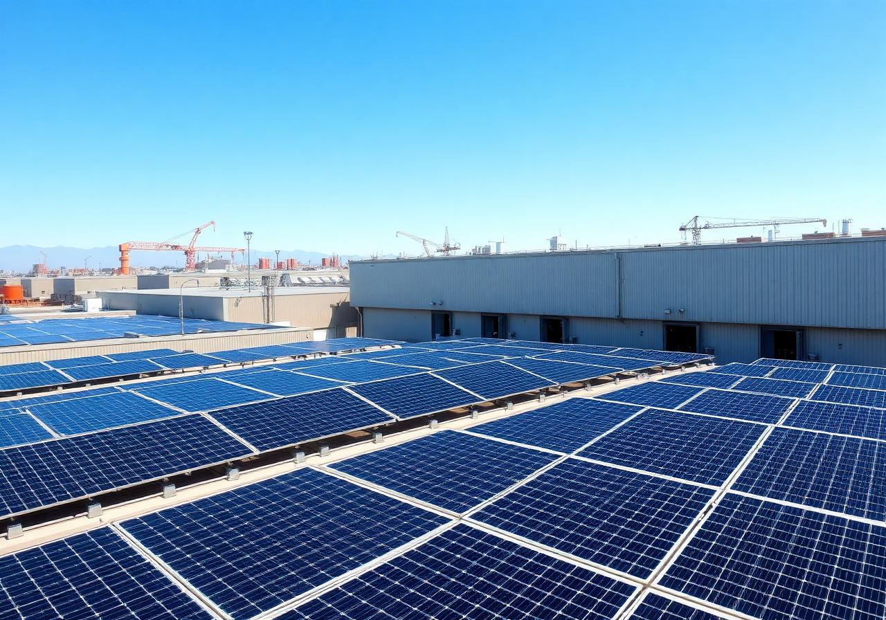 Instalación solar industrial en Barcelona